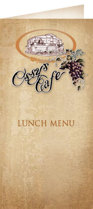 Ossy's Cafe Lunch Menu